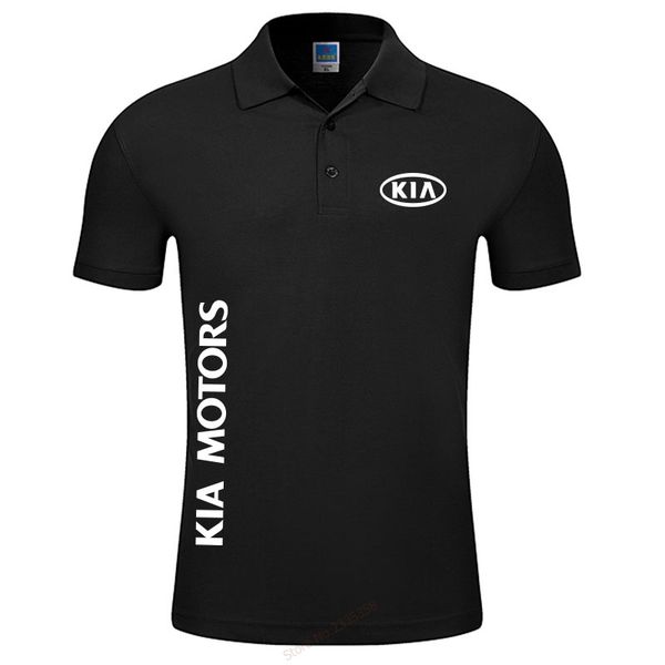 new short polo shirt men brand clothing kia motors polo shirt male cotton solid colour, White;black
new short polo shirt men brand clothing kia motors polo shirt male cotton solid colour, White;black