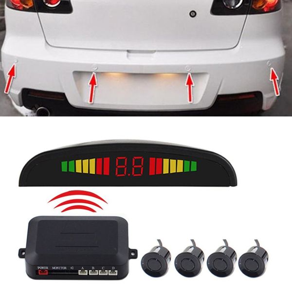 auto car wireless parktronic led parking sensor system reverse backup monitor with 4 sensors sound buzzer alarm
auto car wireless parktronic led parking sensor system reverse backup monitor with 4 sensors sound buzzer alarm