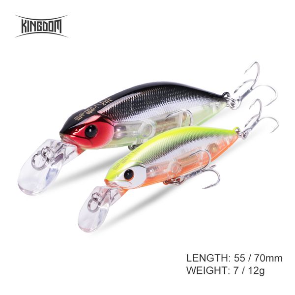 kingdom fishing lure jerkbait minnow bait 55mm 7g/70mm 12g slow sinking noise system 4 colors available wobblers model 6504
kingdom fishing lure jerkbait minnow bait 55mm 7g/70mm 12g slow sinking noise system 4 colors available wobblers model 6504