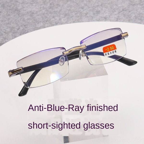 personalized anti-blue light cutting myopia frameless film finished myopia glasses tr glasses legs, Silver
personalized anti-blue light cutting myopia frameless film finished myopia glasses tr glasses legs, Silver