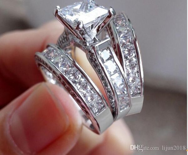 lady's 925 sterling silver princess-cut simulated diamond cz paved stone 2 wedding band ring sets jewelry for women size 6 - 11
lady's 925 sterling silver princess-cut simulated diamond cz paved stone 2 wedding band ring sets jewelry for women size 6 - 11