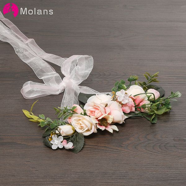 molans handmade adjustable elegant ribbon women flower crown exquisite wedding accessories lady's festival flower headpiece
molans handmade adjustable elegant ribbon women flower crown exquisite wedding accessories lady's festival flower headpiece