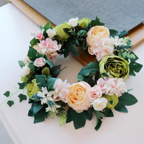 artificial peony flower wreath garland hanging window chair door wall wedding decor
artificial peony flower wreath garland hanging window chair door wall wedding decor