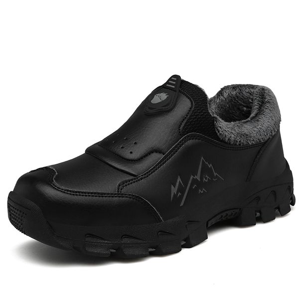 bigfirse fashion men's casual shoes winter snow boots keep warm trend outdoor work men shoes comfortable waterproof, Black
bigfirse fashion men's casual shoes winter snow boots keep warm trend outdoor work men shoes comfortable waterproof, Black