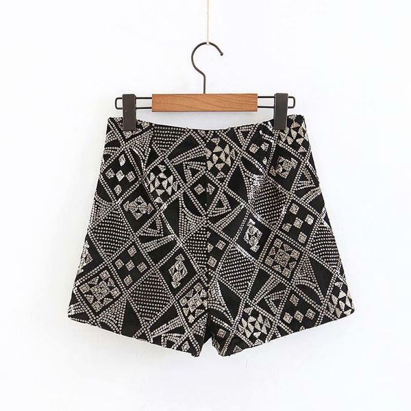 women new diamond sequined shorts for womens autumn-winter minimalist velvet shorts ladies chic plaid skinny female sets, White;black
women new diamond sequined shorts for womens autumn-winter minimalist velvet shorts ladies chic plaid skinny female sets, White;black