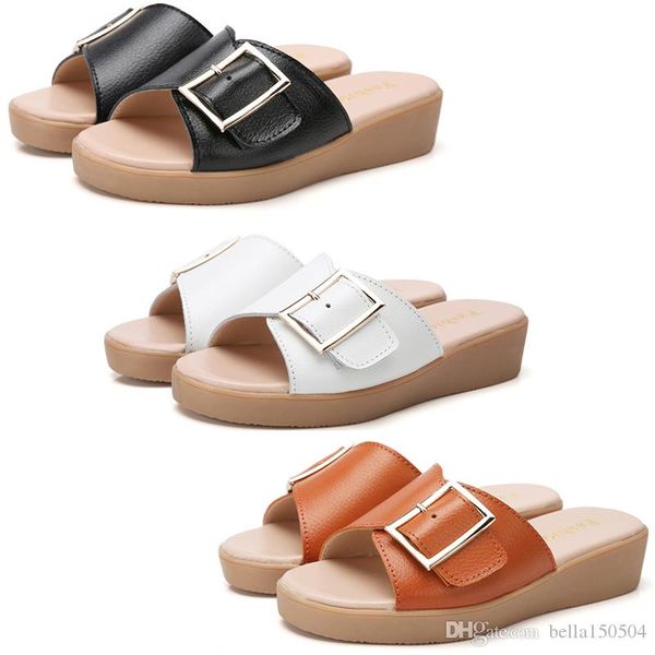 fashion genuine leather female slippers luxury sandals metal buckle women black colors sandals female summer outdoor beach slippers
fashion genuine leather female slippers luxury sandals metal buckle women black colors sandals female summer outdoor beach slippers