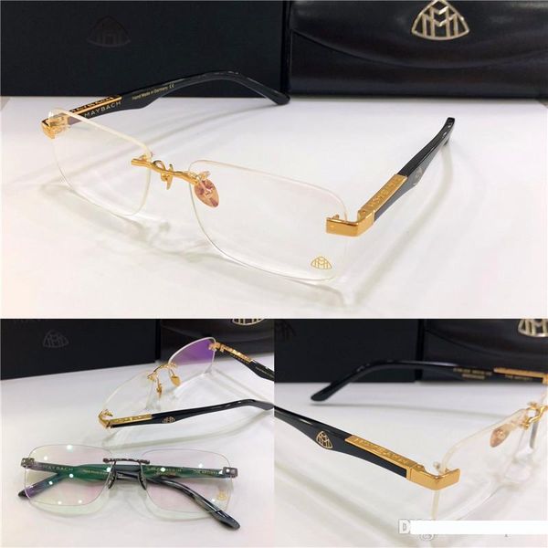 fashion brand maybach prescription eyeglasses the artist i rimless frame big legs optical glasses clear lens simple business style for men, Black
fashion brand maybach prescription eyeglasses the artist i rimless frame big legs optical glasses clear lens simple business style for men, Black