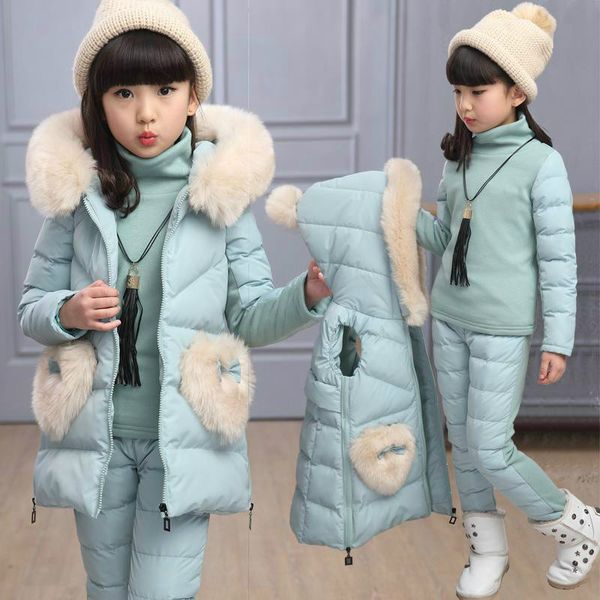 2019 winter 3-piece set girls children clothing warm parka down jacket baby girl clothes children's coat suit winter coat girl, White
2019 winter 3-piece set girls children clothing warm parka down jacket baby girl clothes children's coat suit winter coat girl, White