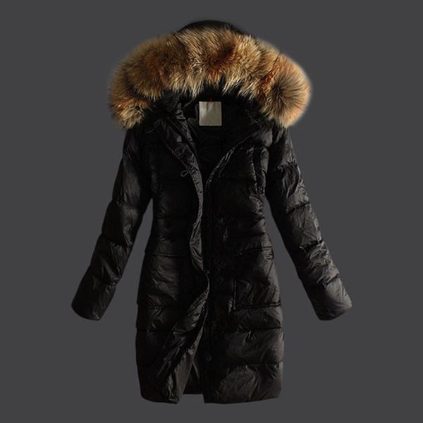 new style france brand women long winter down jacket womens slim female coats thicken fur parka down coat clothing hooded parkas, Black
new style france brand women long winter down jacket womens slim female coats thicken fur parka down coat clothing hooded parkas, Black