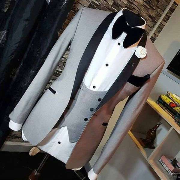 men's suits & blazers gray men for wedding prom 3 piece slim fit formal business groom tuxedos 2021 fashion clothes jacket vest with pa, White;black
men's suits & blazers gray men for wedding prom 3 piece slim fit formal business groom tuxedos 2021 fashion clothes jacket vest with pa, White;black