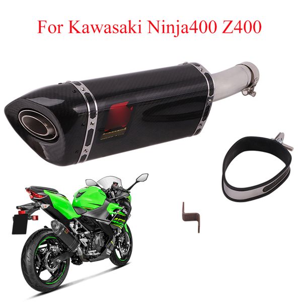 for 2018 2019 ninja400 z400 motorcycle exhaust system pipe carbon fiber muffler + mid link pipe exhaust modified escape
for 2018 2019 ninja400 z400 motorcycle exhaust system pipe carbon fiber muffler + mid link pipe exhaust modified escape