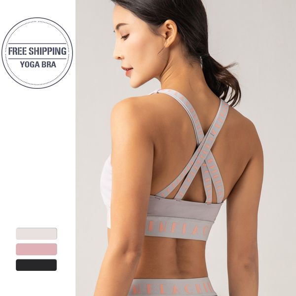 sports bra women padded yoga bras fitness gym bra crop sport bh active wear high support new arrive 2020, White;black
sports bra women padded yoga bras fitness gym bra crop sport bh active wear high support new arrive 2020, White;black