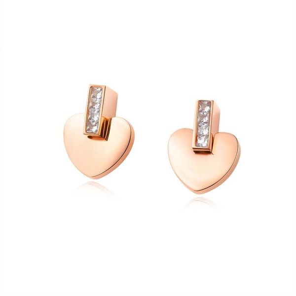 new trendy fashion luxury designer cute lovely heart rose gold titanium simple zircon diamond stud earrings for woman girls, Golden;silver
new trendy fashion luxury designer cute lovely heart rose gold titanium simple zircon diamond stud earrings for woman girls, Golden;silver