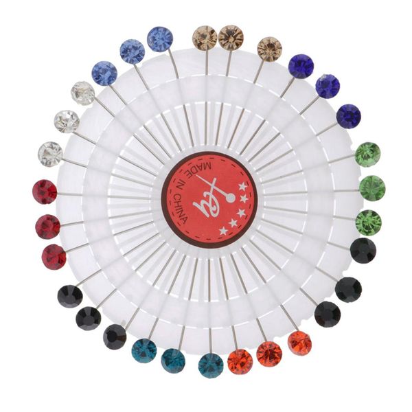 30 pieces multicolor sewing pins straight quilting rhinestone head pins for christmas and other crafts making, Black
30 pieces multicolor sewing pins straight quilting rhinestone head pins for christmas and other crafts making, Black