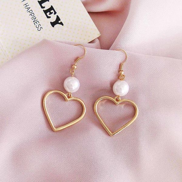 gold color love heart drop earrings for women korean style pearl dangle earrings fashion party wedding jewelry crystal trendy, Silver
gold color love heart drop earrings for women korean style pearl dangle earrings fashion party wedding jewelry crystal trendy, Silver