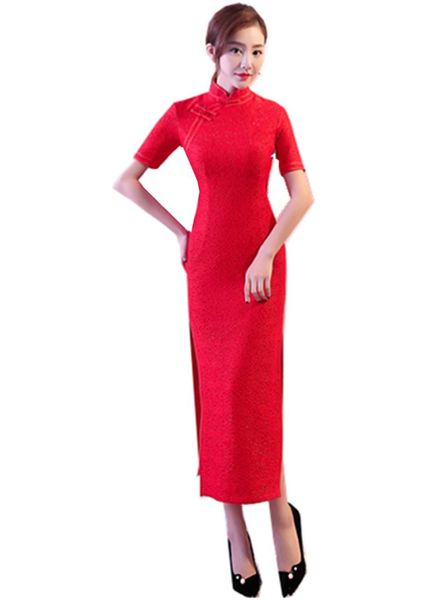shanghai story high split qipao dress lace chinese cheongsam oriental dress women's summer dresses 3 color, Red
shanghai story high split qipao dress lace chinese cheongsam oriental dress women's summer dresses 3 color, Red