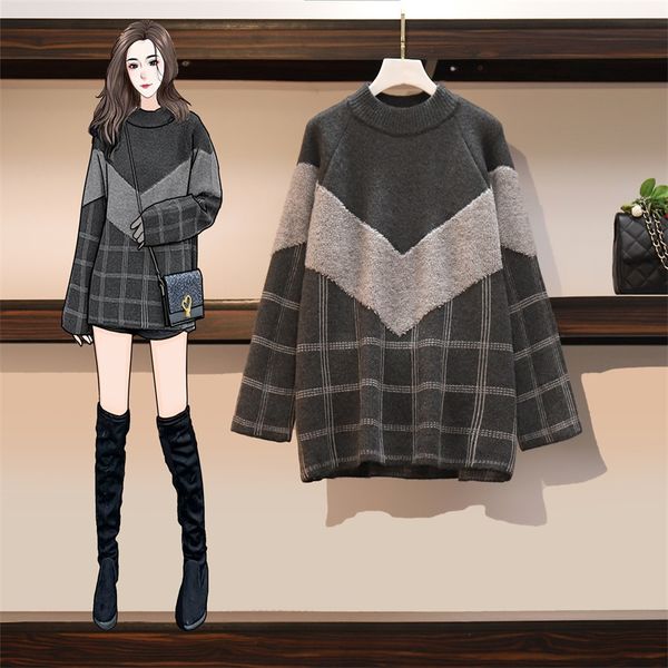 l-3xl 2020 fall winter women's o neck long sleeves knitted sweater girls plaid patchwork color blouse a2112, White;black
l-3xl 2020 fall winter women's o neck long sleeves knitted sweater girls plaid patchwork color blouse a2112, White;black