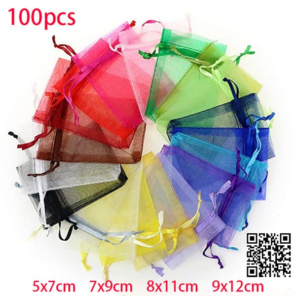 100pcs gift holders christmas packaging organza bags festive party supplies pouches packing diy wedding pouches gauze bags
100pcs gift holders christmas packaging organza bags festive party supplies pouches packing diy wedding pouches gauze bags