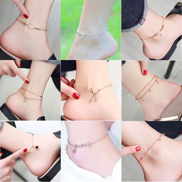 european american retro foot chain fashion rose gold foot decoration butterfly tassel ankle bracelets for women jew, Red;blue
european american retro foot chain fashion rose gold foot decoration butterfly tassel ankle bracelets for women jew, Red;blue