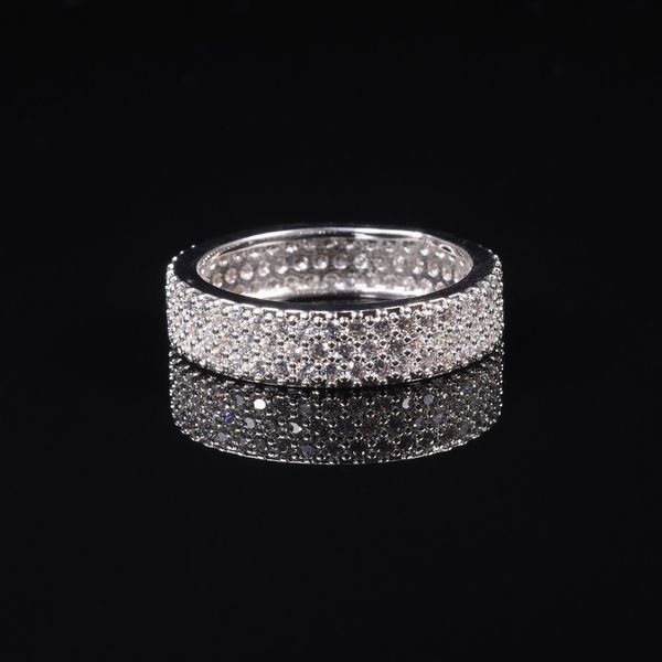 luxurious 10k white gold plated 3 rows pave setting simulated diamond stone ring women for elegant wedding band ring jewelry, Golden;silver
luxurious 10k white gold plated 3 rows pave setting simulated diamond stone ring women for elegant wedding band ring jewelry, Golden;silver
