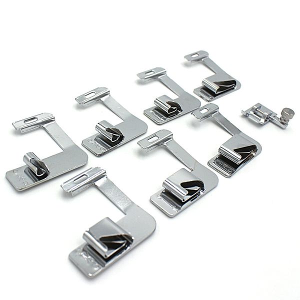 rolled hemmer presser foot for brother singer janome sewing machine 7pcs in 1 set, Black
rolled hemmer presser foot for brother singer janome sewing machine 7pcs in 1 set, Black