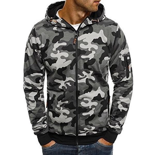 zogaa men's classic camouflage hoodie sweatshirts wear spring and autumn casual men's zipper jackets, Black
zogaa men's classic camouflage hoodie sweatshirts wear spring and autumn casual men's zipper jackets, Black