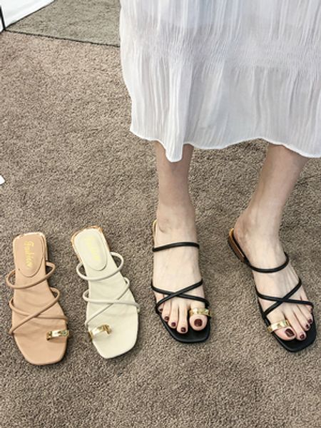 flip flops female summer wear 2020 new women's shoes wild thick heel shoes drag fashion sandals and slippers wet, Black
flip flops female summer wear 2020 new women's shoes wild thick heel shoes drag fashion sandals and slippers wet, Black