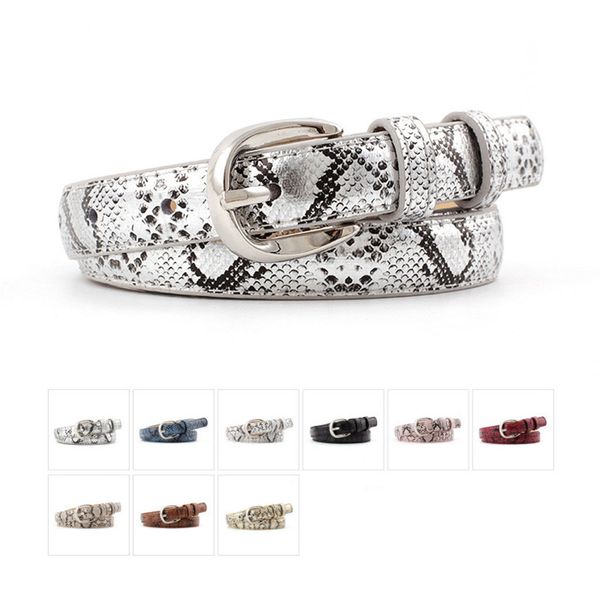 women ladies snake pattern pu leather belt vintage classic silver pin buckle belt fashion trouser accessories, Black;brown
women ladies snake pattern pu leather belt vintage classic silver pin buckle belt fashion trouser accessories, Black;brown