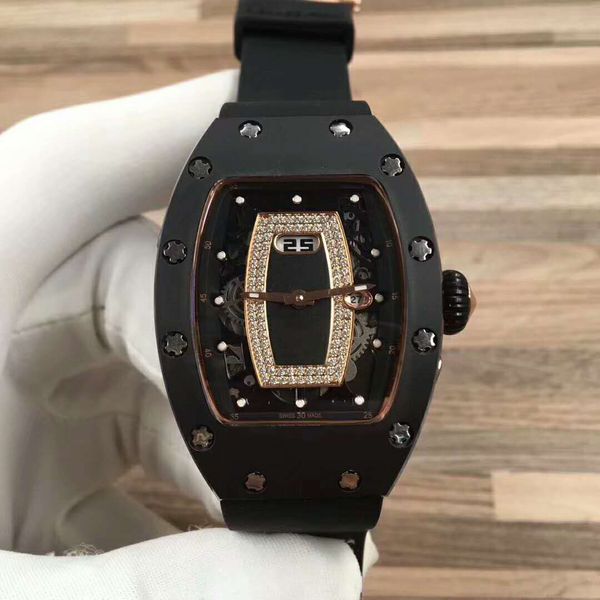 Luxury ladie watch 037 ceramic watch import wi automatic movement 28800 vph keleton diamond dial apphire cry tal rubber trap
Luxury ladie watch 037 ceramic watch import wi automatic movement 28800 vph keleton diamond dial apphire cry tal rubber trap