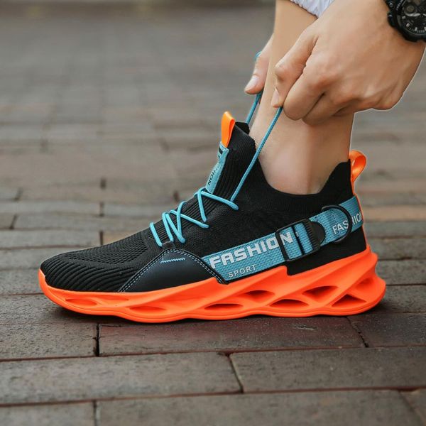 big size air cushion knitting sneakers male sport shoes men running shoes man summer sports black orange gym for men a675
big size air cushion knitting sneakers male sport shoes men running shoes man summer sports black orange gym for men a675