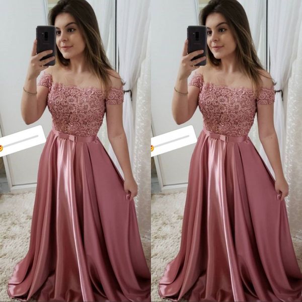 blush pink ball gown princess prom dresses off shoulder short sleeves appliques lace vestidos de anos satin prom gowns custom, Black
blush pink ball gown princess prom dresses off shoulder short sleeves appliques lace vestidos de anos satin prom gowns custom, Black