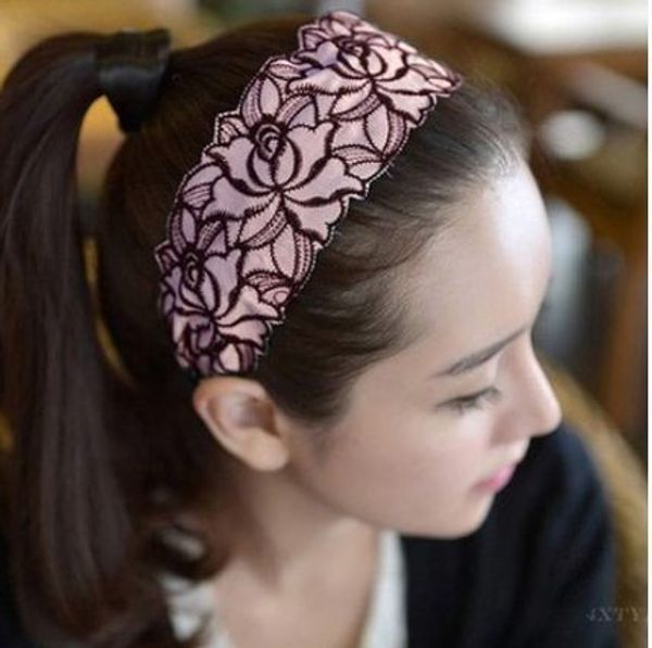 l152 south korea handmade embroidery lace flower simple delicate large rims hair bands hair accessories women's headband, Brown
l152 south korea handmade embroidery lace flower simple delicate large rims hair bands hair accessories women's headband, Brown
