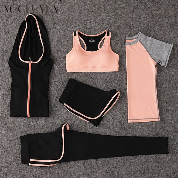 voobuyla women running set yoga suit sport jacket+bra+pants breathable gym jogging sport 5pcs set spring quick dry yoga suit, Black;blue
voobuyla women running set yoga suit sport jacket+bra+pants breathable gym jogging sport 5pcs set spring quick dry yoga suit, Black;blue