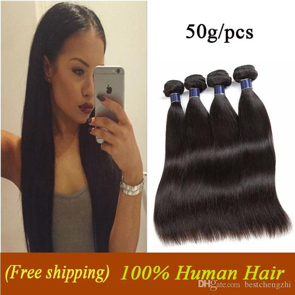 wholesale brazilian straight hair bundles 5pcs/lot hair weave peruvian malaysian indian virgin hair extensions 50g/pcs, Black
wholesale brazilian straight hair bundles 5pcs/lot hair weave peruvian malaysian indian virgin hair extensions 50g/pcs, Black