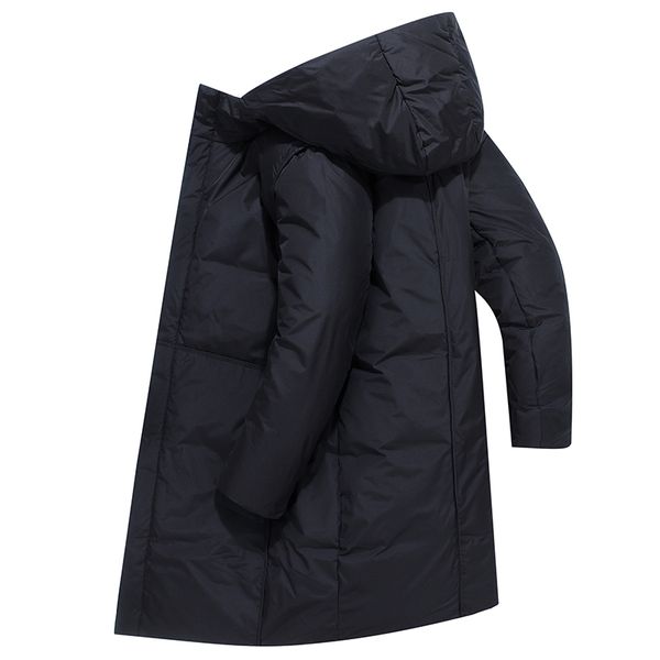 men's down jacket 2019 new winter 90% white duck down fashion hooded medium style thicken keep warm loose casual coat, Black
men's down jacket 2019 new winter 90% white duck down fashion hooded medium style thicken keep warm loose casual coat, Black
