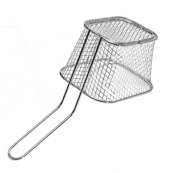 10.5*8.5*6.5cm mini potato chips frying basket strainer stainless steel french fries chips frying tools kitchen gadget wh0051 
10.5*8.5*6.5cm mini potato chips frying basket strainer stainless steel french fries chips frying tools kitchen gadget wh0051