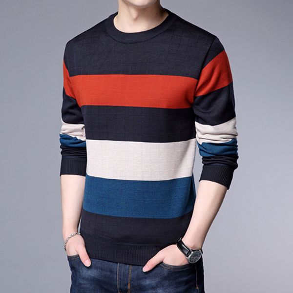 yushu autumn winter mens sweaters men trench casual striped pullover soft warm cashmere wool sweater pull homme clothes, White;black
yushu autumn winter mens sweaters men trench casual striped pullover soft warm cashmere wool sweater pull homme clothes, White;black