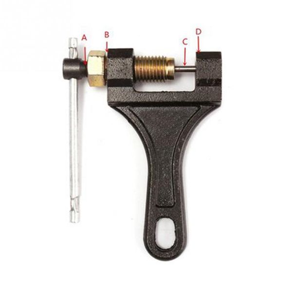 bicycle repair tools motorcycle bike steel chain breaker cutter remover tool chain pin splitter device for 420/428/530
bicycle repair tools motorcycle bike steel chain breaker cutter remover tool chain pin splitter device for 420/428/530