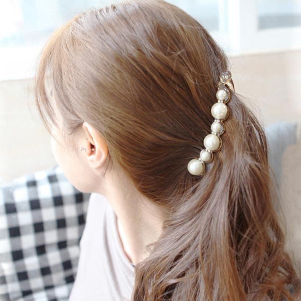 1pc simulated pearls hairpins hair clips jewelry banana clips headwear accessories women hairgrips girl ponytail barrettes wfibz, Black
1pc simulated pearls hairpins hair clips jewelry banana clips headwear accessories women hairgrips girl ponytail barrettes wfibz, Black