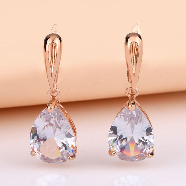 ocserio white big drop earrings with crystals zircon rose gold earrings with stones women jewelry 2020 ers-p13, Silver 
ocserio white big drop earrings with crystals zircon rose gold earrings with stones women jewelry 2020 ers-p13, Silver