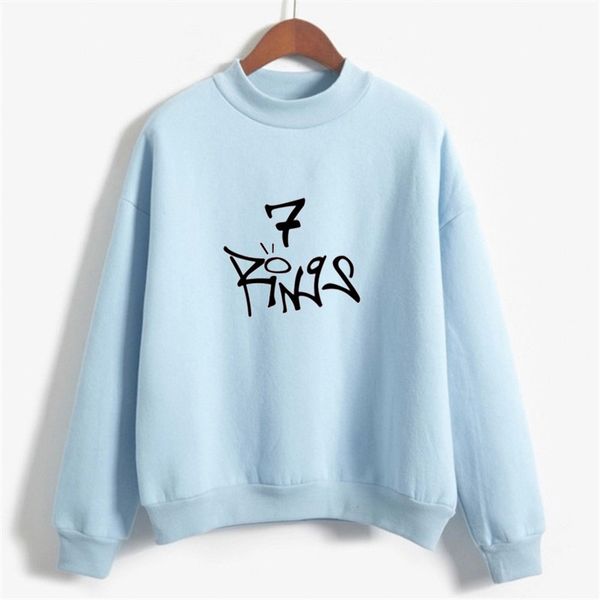 7rings women's sweater europe and the united states popular female singer a sister new album printing high collar round neck jacket, Black
7rings women's sweater europe and the united states popular female singer a sister new album printing high collar round neck jacket, Black
