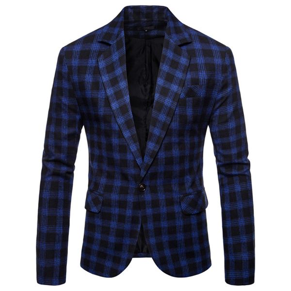 mens designer suit jacket fashion casual plaid jacket spring autumn long sleeved single button mens jacket, Black;brown
mens designer suit jacket fashion casual plaid jacket spring autumn long sleeved single button mens jacket, Black;brown