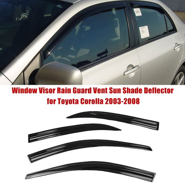 car styling window visor rain guard vent sun shade deflector for toyota corolla 2003-2008
car styling window visor rain guard vent sun shade deflector for toyota corolla 2003-2008