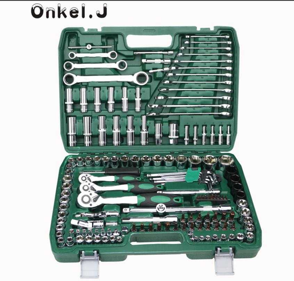 a set of keys for car repair ratchet wrench set universal socket head combination torque gear spanner collection hand tool kit
a set of keys for car repair ratchet wrench set universal socket head combination torque gear spanner collection hand tool kit