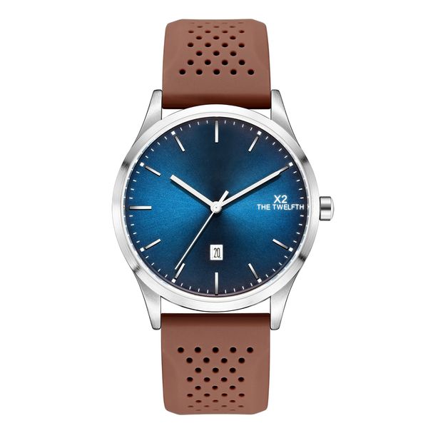 new blue dial mens sports watch luxury fashion rubber strap male clock 42mm calendar brand x2 gift watch montre homme, Slivery;brown
new blue dial mens sports watch luxury fashion rubber strap male clock 42mm calendar brand x2 gift watch montre homme, Slivery;brown