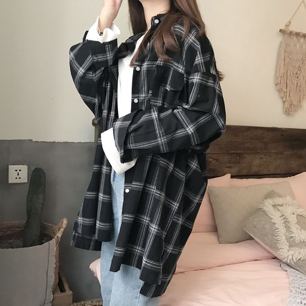 ladies designer blouses for women new casual plaid all loose daily bf ulzzang single breasted womens korean style harajuku, White
ladies designer blouses for women new casual plaid all loose daily bf ulzzang single breasted womens korean style harajuku, White