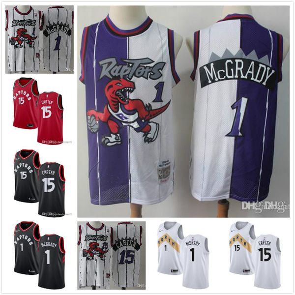 mens toronto raptors throwback nba 15 vince carter tracy 1 mcgrady black white purple red basketball jerseys
mens toronto raptors throwback nba 15 vince carter tracy 1 mcgrady black white purple red basketball jerseys