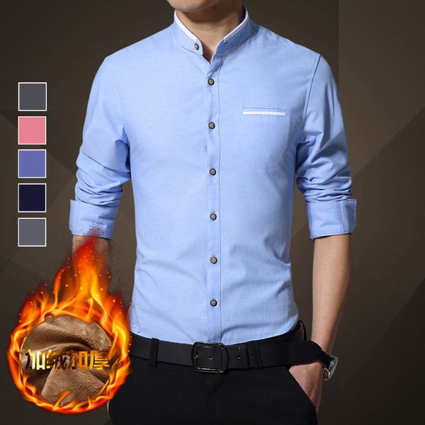 new autumn and winter men's long sleeve warm shirt plus velvet padded inch shirt slim, White;black
new autumn and winter men's long sleeve warm shirt plus velvet padded inch shirt slim, White;black