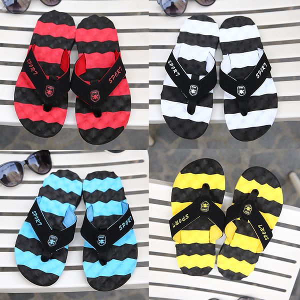designer hornets stripe men sandal slippers man's flip flops beckham leisure shoes each sandals outdoor slippers hip-hop street sandals, Black
designer hornets stripe men sandal slippers man's flip flops beckham leisure shoes each sandals outdoor slippers hip-hop street sandals, Black