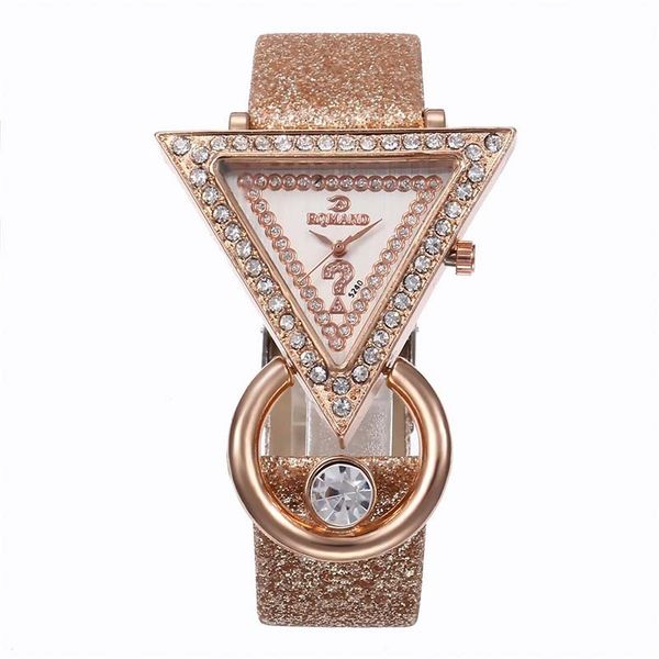 brand fashion womens ladies simple watches leather triangle diamond analog quartz wrist watch clock saat gift, Slivery;brown
brand fashion womens ladies simple watches leather triangle diamond analog quartz wrist watch clock saat gift, Slivery;brown